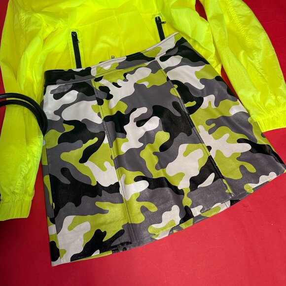 3-Piece Teen Street Style Outfit Bundle – Upcycled Jacket, Skirt, and Bag - Picture 6 of 10